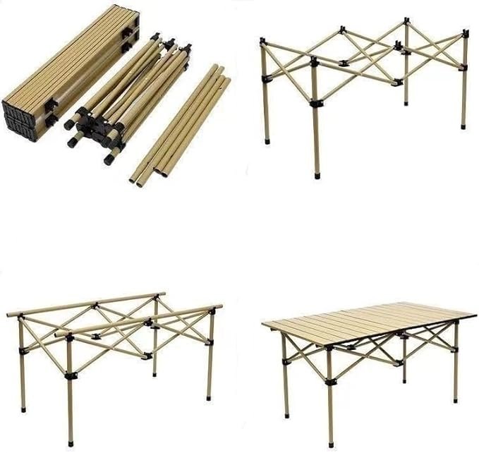Camping Table Folding Table Picnic Table Portable Foldable CampTable - Image 2
