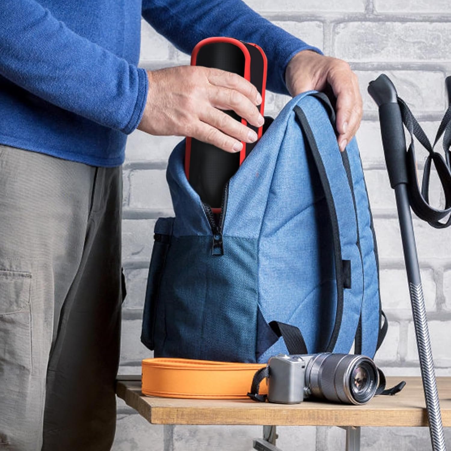 Backpacking Chair, Camping Chairs for Adults, Foldable Portable Chair for Outside Camp Sports Beach Travel Hiking - Image 2